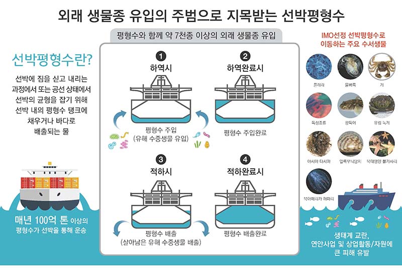 외래생물종유입의주범, 선박평형수